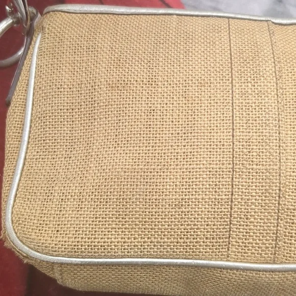 Coach LE Limited Bumble Bee Floral Y2K Mini Bag w Raffia Shoulder Purse - Picture 7 of 14